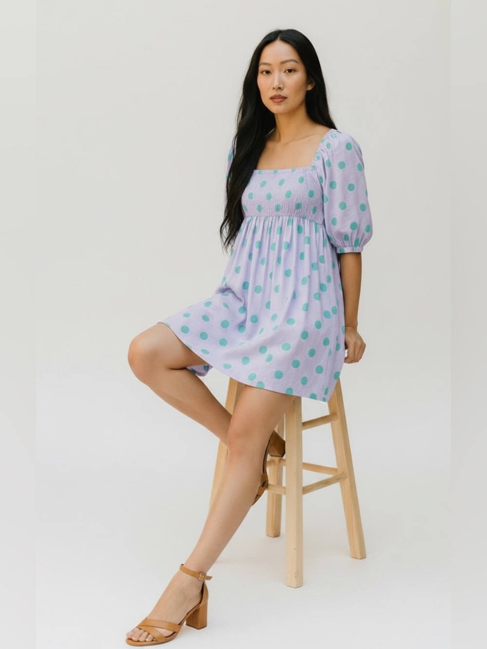 NWT Pitusa Women’s Babydoll Mini Patter Play Polka Dot Dress Size XS/ S